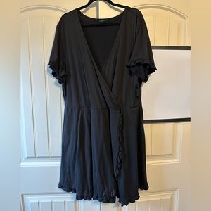 Black Rue21+ Wrap Dress